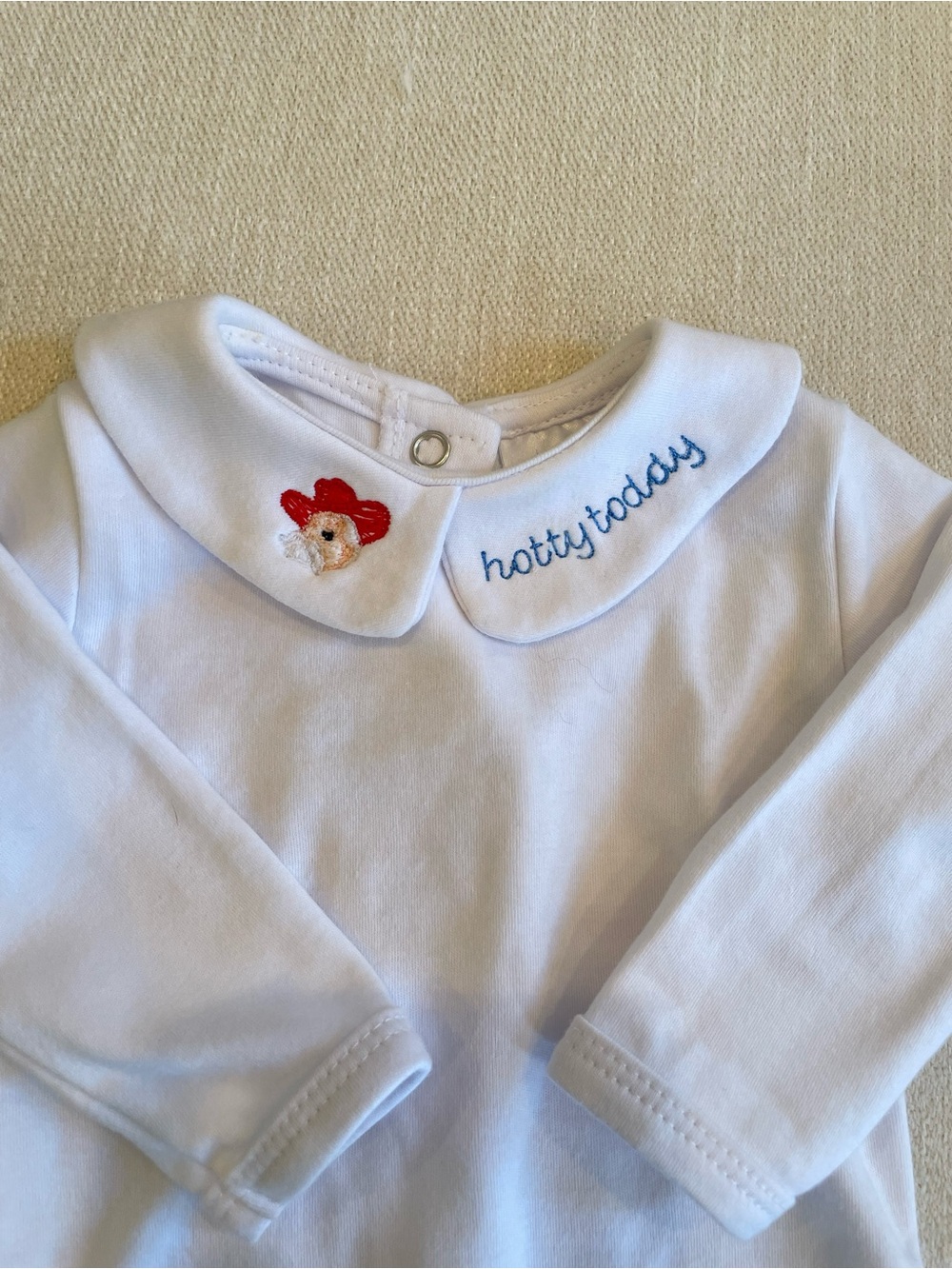 Ole Miss Hotty Toddy Baby Onesie Custom Embroidered | 0–3M